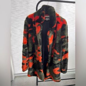 Apparis Camo faux fur Coat